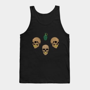 Pomegranate and skull Tank Top